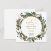 Winter Baptism Uitnodiging (Voorkant / Achterkant)