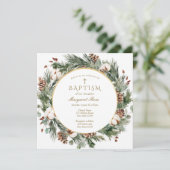 Winter Baptism Uitnodiging (Staand voorkant)