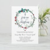 Winter Baptism Uitnodiging Sjabloon (Staand voorkant)