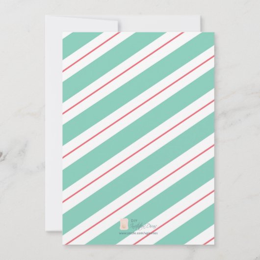 Winter Baptism Uitnodiging Sjabloon (Achterkant)