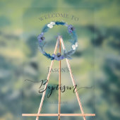 winter Baptism-welkomstteken Acryl Bord (Neutraal)