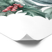 Winter Baptism welkomstteken Poster (Hoek)