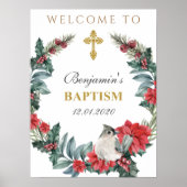 Winter Baptism welkomstteken Poster (Voorkant)