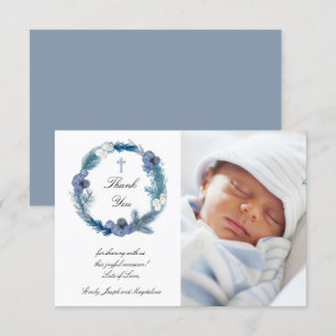 winter Baptisme dank je kaart