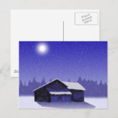 Winter Barn 2 Briefkaart (Voorkant / Achterkant)