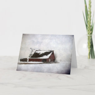 Winter Barn alle gelegenheden Kaart