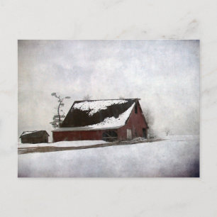 Winter Barn Briefkaart