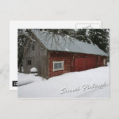 Winter Barn Briefkaart (Voorkant / Achterkant)