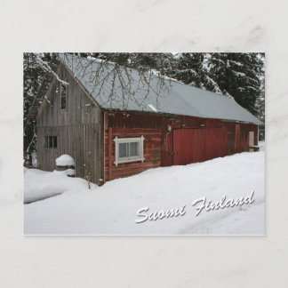 Winter Barn Briefkaart
