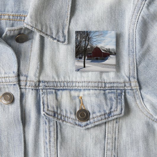 Winter Barn Button (In situ)