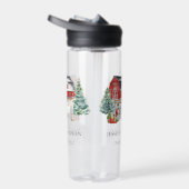 Winter Barn kerstbruiloft Favor Gift Waterfles (Rechts)