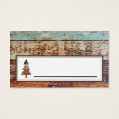 Winter Barn, kerstkaartje Visitekaartje (Achterkant)