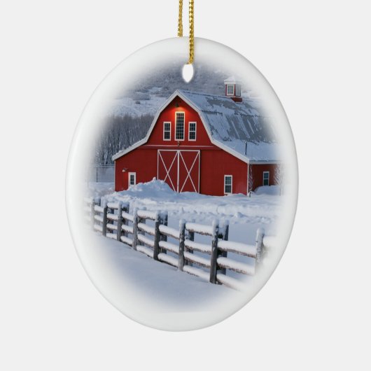 Winter Barn Ornament (Rechts)