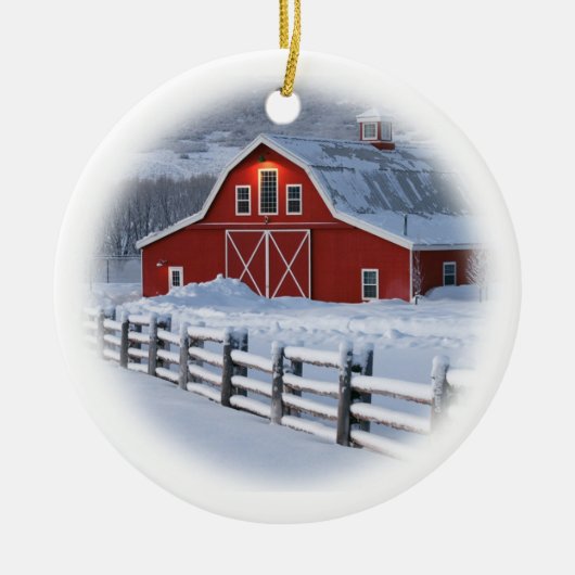 Winter Barn Ornament (Voorkant)
