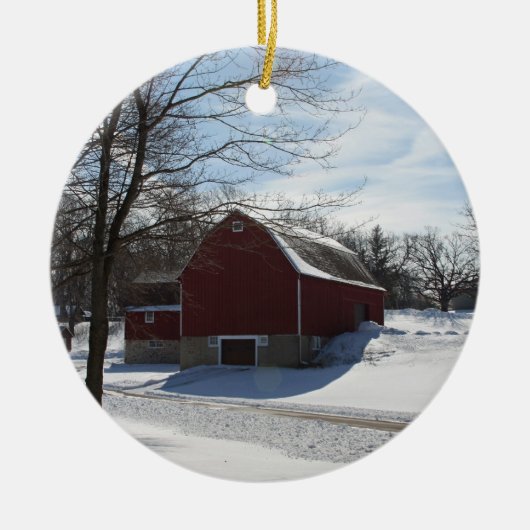 Winter Barn Ornament (Voorkant)