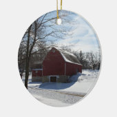 Winter Barn Ornament (Links)