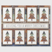 Winter Barn, pretkerst Cadeaupapier (Vlak)