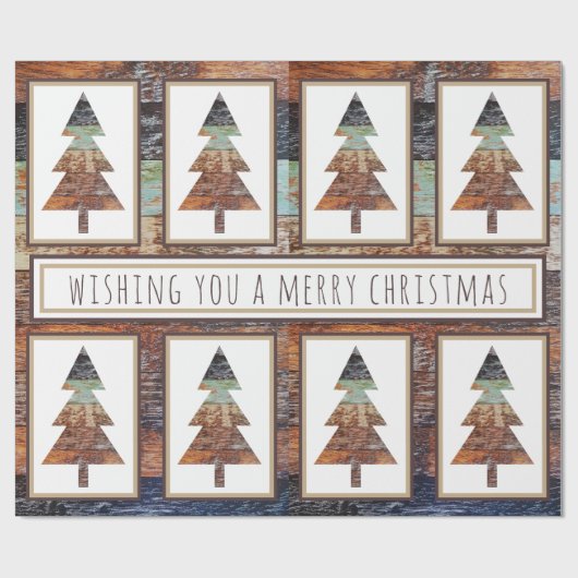 Winter Barn, pretkerst Cadeaupapier (Vlak)