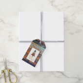 Winter Barn, Prettige feestdagen Cadeaulabel (Met Touw)