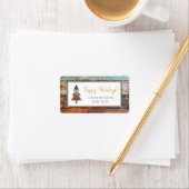 Winter Barn, Prettige feestdagen Etiket (Insitu)