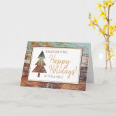 Winter Barn, Prettige feestdagen Kaart (Gele Bloem)