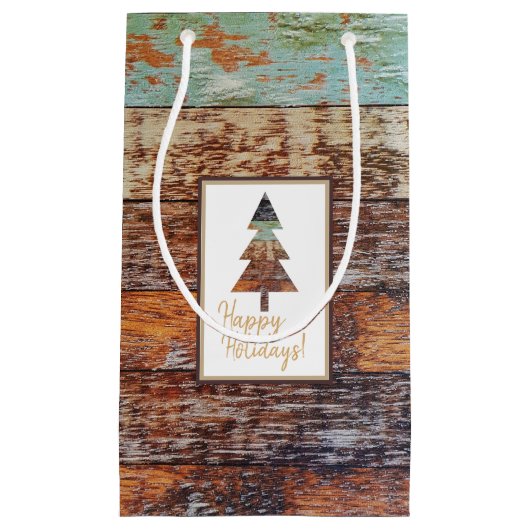 Winter Barn, Prettige feestdagen Klein Cadeauzakje (Voorkant)