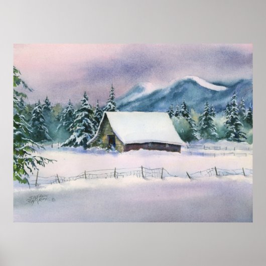 WINTER BARN VAN SHARON SHARPE POSTER (Voorkant)