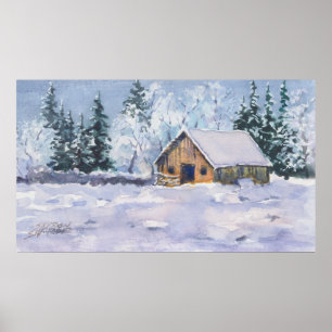 WINTER BARN VAN SHARON SHARPE POSTER