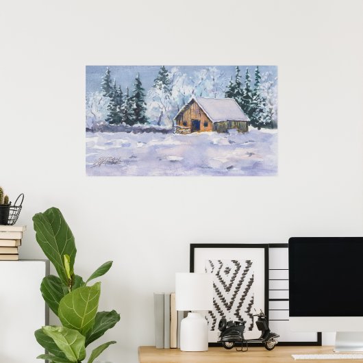 WINTER BARN VAN SHARON SHARPE POSTER (Thuiskantoor)