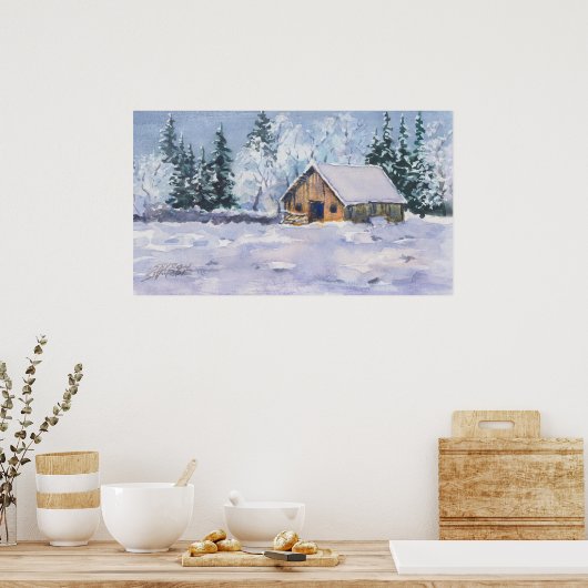 WINTER BARN VAN SHARON SHARPE POSTER (Keuken)