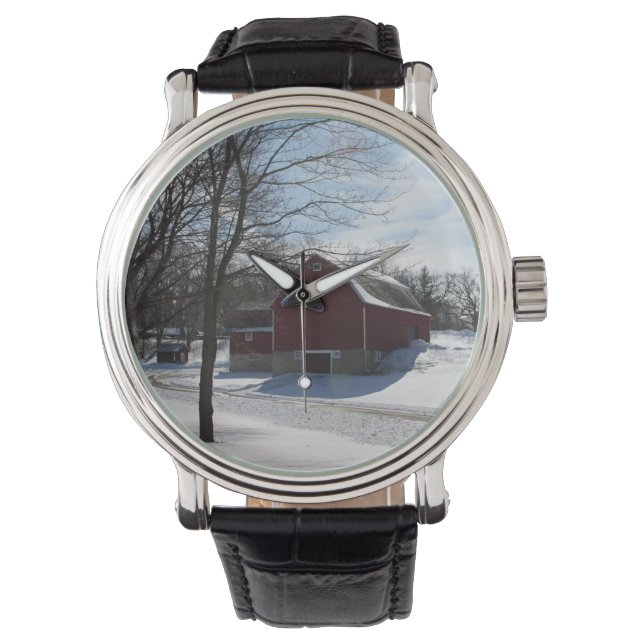 Winter Barn Watch Horloge (Voorkant)