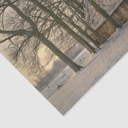 Winter-Barn-weefselpapier Tissuepapier (Detail)