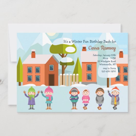 Winter Bash Uitnodiging (Voorkant)
