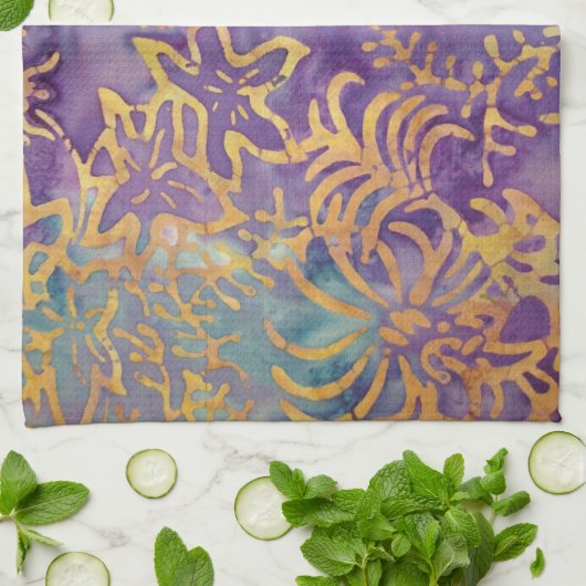 Winter Batik Theedoek (Gevouwen)