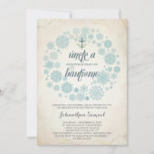 Winter Bautizo Invitation Sjabloon, Spaans Kaart (Voorkant)