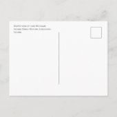 Winter Beach, Lake, Indiana Duinen NTL.Lakeshore Briefkaart (Achterkant)