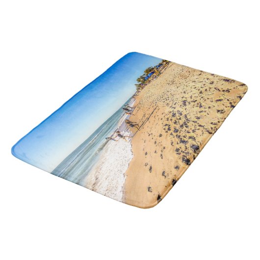 Winter Beach Scene Bath Mat (Gekanteld)