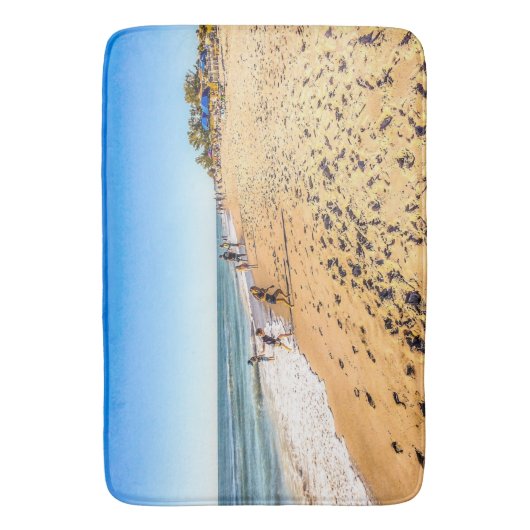 Winter Beach Scene Bath Mat (Voorkant Verticaal)