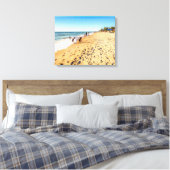 Winter Beach Scene Canvas Afdruk (Insitu (Slaapkamer))