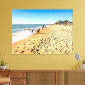 Winter Beach Scene Canvas Afdruk (Insitu (Woonkamer))