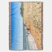 Winter Beach Scene Deken (Voorkant Verticaal)