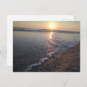 Winter Beach Sunrise Briefkaart (Voorkant / Achterkant)