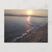 Winter Beach Sunrise Briefkaart (Voorkant)