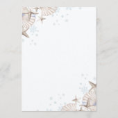 Winter Beach Theme 18th Birthday Party Kaart (Achterkant)