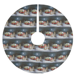 Winter Beagle Caravan Kerstavontuur Kerstboom Rok