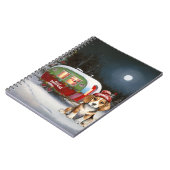 Winter Beagle Caravan Kerstavontuur Notitieboek (Linkerzijde)