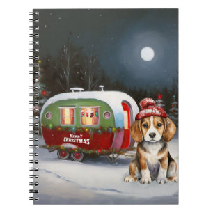 Winter Beagle Caravan Kerstavontuur Notitieboek