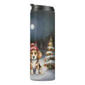 Winter Beagle Caravan Kerstavontuur  Thermosbeker (Geroteerd rechts)