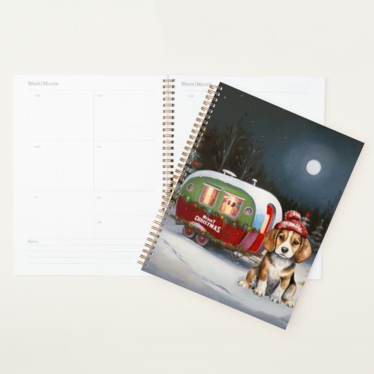 Winter Beagle Karavaan Kerst Avontuur Planner (Display)