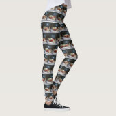 Winter Beagle Karavaan Kerstmis Avontuur Leggings (Rechts)